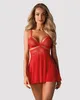 Obsessive 838-Bab-3 Babydoll & Thong Red - Xxl Produktbild-Vorschau 13