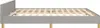 vidaXL Bettgestell ohne Matratze Hellgrau 180x200 cm Stoff Produktbild-Vorschau 5