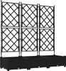 vidaXL Vasi da giardino, set da 3 pezzi, nero, 120 x 40 x Anteprima dell’immagine prodotto 1