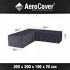 AeroCover Eck-Lounge-Hülle L-form 300x300x100x70cm, Patio Produktbild-Vorschau 14