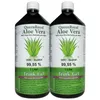 QueenRoyal Aloe Vera Trinkgel 2x 1 Liter Flasche 99.55% Produktbild-Vorschau 1