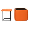 Pouf multifonctionnel, pouf 5-en-1, tabouret empilable et Voir les images du produit 2