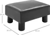 Fortuna Lai Chesterfield Składana ławka z ekoskóry Czarna Podgląd zdjęcia produktu 3