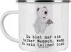 Mr. & Mrs. Panda Emaille Tasse Kellner Herz - Weiß - Produktbild-Vorschau 1
