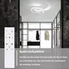 A modern closet interior with a ceiling light and a remote control. Produktbild-Vorschau