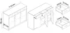 MATKAM Kommode 3D3S  B110 x H85 x T35 cm Sideboard mit 3 Produktbild-Vorschau 4