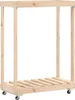 vidaXL Stojak na drewno opałowe z kółkami 76,5x40x108 cm Podgląd zdjęcia produktu 1