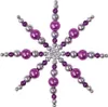A single snowflake-shaped ornament made of beads. Produktbild-Vorschau