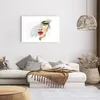 Poster - Poster ohne Rahmen - Aquarell Frau Mund - 91,5x61 Produktbild-Vorschau 6
