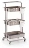 Carrello Relaxdays, 3 ripiani, carrello da portata, Anteprima dell’immagine prodotto 8