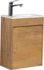 Badplaats Gäste-WC Waschtisch Set Sinta 40 x 22 cm Eiche - Produktbild-Vorschau 1