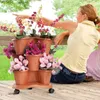 Set de 3 pots - TRIFOGLIO - D 40 cm - Terracotta Voir les images du produit 3