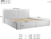 MOEBLO Polsterbett Bett 04 – Doppelbett mit Cord Bezug, Produktbild-Vorschau 13