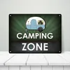 Camping Zone Metallschild XXL mit Wohnwagen Motiv Schild Produktbild-Vorschau 3