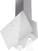 A modern white kitchen hood against a white background. Produktbild-Vorschau