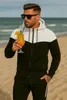 Herren Jogginganzug | Freizeitanzug 984 Schwarz-Weiss XXL Produktbild-Vorschau 7