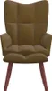 vidaXL Poltrona relax con sgabello in velluto marrone Anteprima dell’immagine prodotto 9