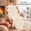 XXL Lammfell 180x60cm Teppich Kunstfell Bettvorleger Produktbild-Vorschau 6