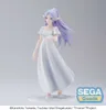 A figurine of a female anime character with purple hair and elf ears, wearing a white dress, displayed on a plain background. Anteprima dell’immagine prodotto