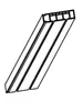 A line drawing of a multi-track curtain rod. Produktbild-Vorschau