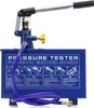 A blue pressure testing pump with a handle, gauge, and hose, set against a white background. The front of the pump has instructional diagrams and text. Anteprima dell’immagine prodotto