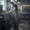 Arbeitsschürze Vorderseite Universal Grün Pvc Produktbild-Vorschau 3