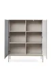 Vitrine SENTO WT104 Standvitrine Vitrinenschrank Kaschmir / Produktbild-Vorschau 5
