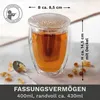 Creano doppelwandiges Teeglas mit Edelstahlfilter und Produktbild-Vorschau 4
