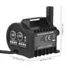 A black brushless DC water pump with dimensions indicated. Náhled obrázku produktu
