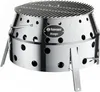 A stainless steel grill on a white background. Produktbild-Vorschau