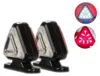 Set van 2 mini-koplampen met 18 LED's, hoornvormig, 12-24V, Productafbeelding-voorbeeld 1