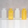 4er Set Vase Gelb H14cm Glas Blumenvase Tischdeko Frühling Produktbild-Vorschau 3