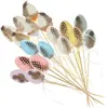 com-four® 18x Blumenstecker für Ostern - bunte Ostereier Produktbild-Vorschau 1
