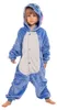 Pigiama Kigurumi Onesie Stitch Costume Blu per bambini Anteprima dell’immagine prodotto 2