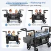 Sekey Bollerwagen Faltbar mit Dach Zwillingsmodus Produktbild-Vorschau 3