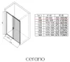 CERANO - Box doccia Varone LINE L/P - 6 mm - nero opaco, Anteprima dell’immagine prodotto 5