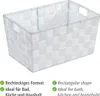 WENKO Úložný kôš ADRIA S Biely policový box Organizér Náhľad obrázku produktu 3