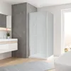 Duschkabine mit satiniertem Glas in modernem Badezimmer Produktbild-Vorschau