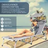 Sonnenliege klappbar – Leichte Gartenliege aus Aluminium Produktbild-Vorschau 4