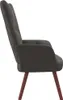 vidaXL Poltrona relax in velluto grigio scuro Anteprima dell’immagine prodotto 3