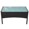 LZQ Balkon Möbel Set Rattan Lounge Set Anthrazit Polyrattan Produktbild-Vorschau 10
