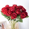 5 Kunstrosen aus Seide, 51 cm, künstliche Blumen, Rot Náhled obrázku produktu