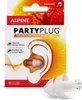 Packaging for Alpine Partyplug earplugs, featuring a graphic of an ear with an earplug inserted and a crowd at a concert. Náhľad obrázku produktu