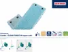 A product image showing a blue mop head and related cleaning accessories, along with marketing icons and text. Produktbild-Vorschau