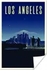MuchoWow® Poster Illustration von Los Angeles bei Nacht Produktbild-Vorschau 1