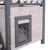 lionto Katzenhaus, Outdoor-Holzhaus mit überdachter Veranda Produktbild-Vorschau 4