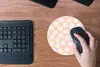 MuchoWow® Mauspad Mousepad Polka dots - Rosa - Muster 20x20 Produktbild-Vorschau 4