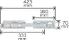 Loquet de porte à double battant 430x70x180 mm galvanisé Voir les images du produit 2