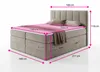 Boxspringbett Star XL mit 2 Bettkästen und Topper, mit Produktbild-Vorschau 4