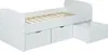 LOUANE Bett mit 2 Schubladen und 1 mit Kommode - 90x190 c m Produktbild-Vorschau 7